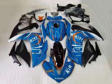 Bleu Blanc Noir Orange Carénage Moto Yamaha YZF R3 2015-2018 Pas Chère