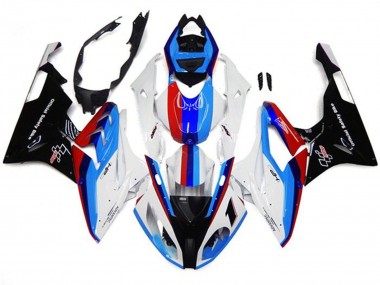 Blanc Bleu Rouge Noir Bande Carénage Moto BMW S1000RR 2017-2018 Pas Chère