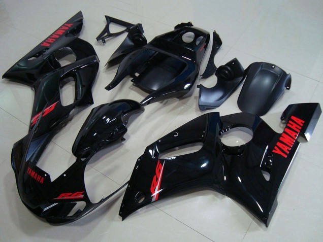 Noir Brillant Rouge Décalque Carénage Moto Yamaha YZF R6 1998-2002