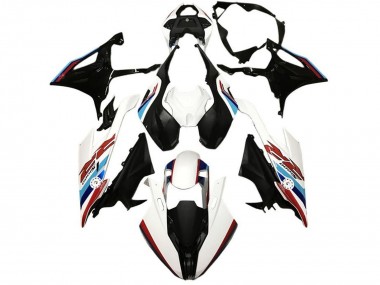 Blanc Bleu Rouge Bleu Clair Carénage Moto BMW S1000RR 2019-2022 Pas Chère