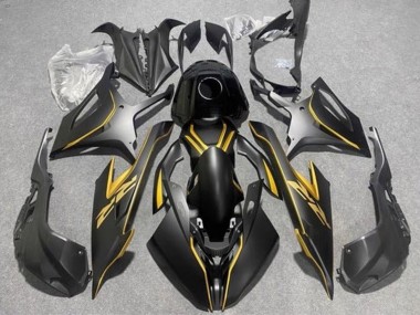 Noir Mat Or Carénage Moto BMW S1000RR 2019-2022 Pas Chère