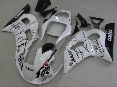 Blanc Noir Rouge Corona Motul Carénage Moto Yamaha YZF R6 1998-2002 Pas Chère