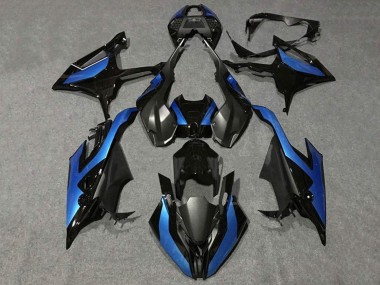 Noir Bleu Métallisé Carénage Moto BMW S1000RR 2019-2022 Pas Chère
