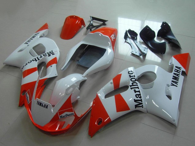 Blanc Rouge Marlboro Carénage Moto Yamaha YZF R6 1998-2002