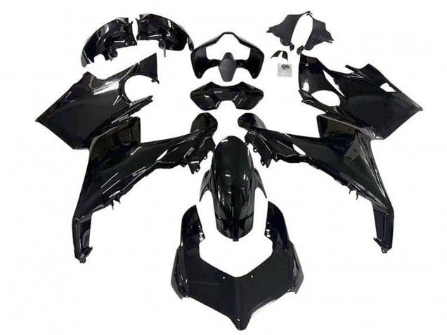 Noir Brillant Carénage Moto Ducati Panigale V4 V4S 2018-2019