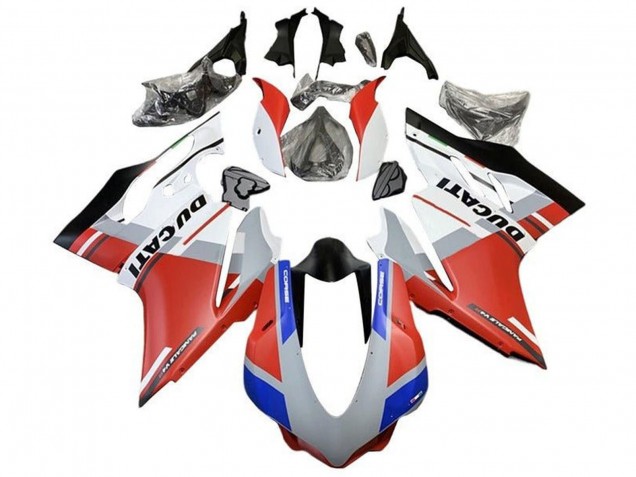 Blanc Rouge Bleu Noir Mat Carénage Moto Ducati 959/1299 2015-2020