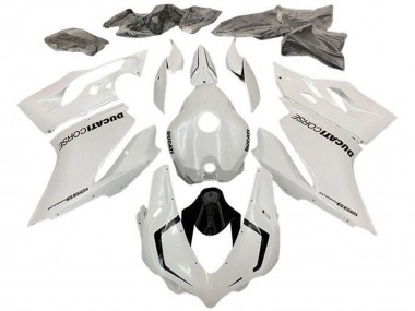 Blanc Perle Carénage Moto Ducati 1299 2015-2020 Pas Chère