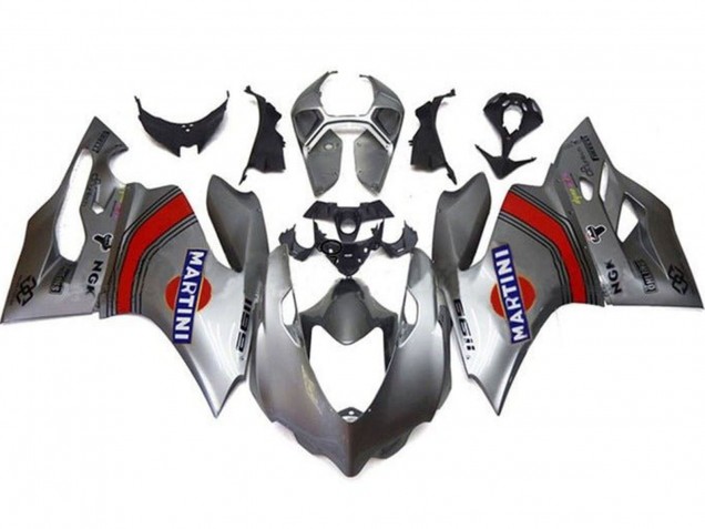 Argent Rouge Bleu Martini Carénage Moto Ducati Panigale 1199 2011-2014