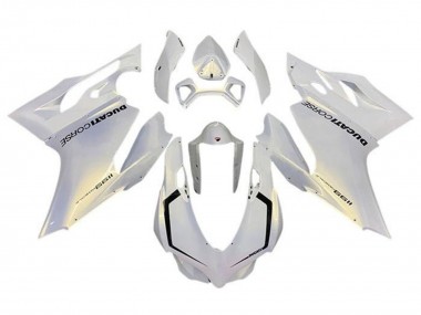 Blanc Perle Corse Carénage Moto Ducati Panigale 1199 2011-2014 Pas Chère
