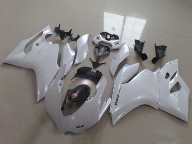 Blanc Carénage Moto Ducati Panigale 899 2011-2014 Pas Chère
