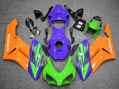 Violet Vert Orange Carénage Moto Honda CBR1000RR 2004-2005 Pas Chère