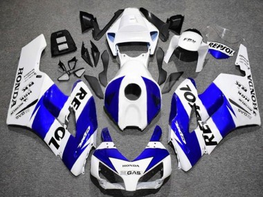Blanc Bleu Noir Repsol Carénage Moto Honda CBR1000RR 2004-2005 Pas Chère