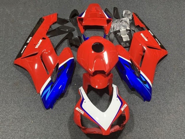 Blanc Rouge Bleu Motul Carénage Moto Honda CBR1000RR 2004-2005