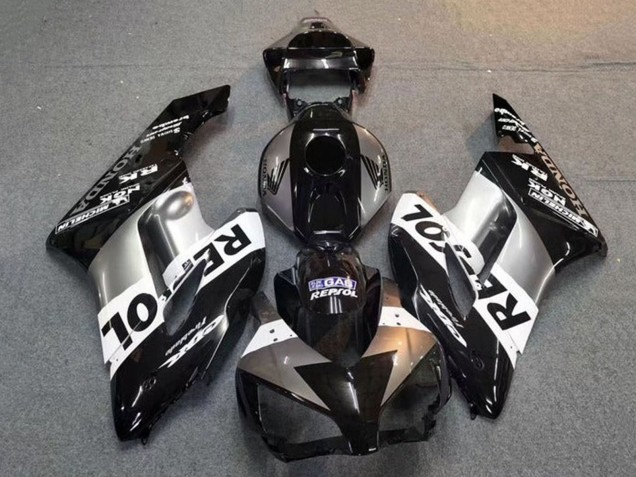 Argent Blanc Noir Brillant Repsol Carénages Moto Honda CBR1000RR 2004-2005
