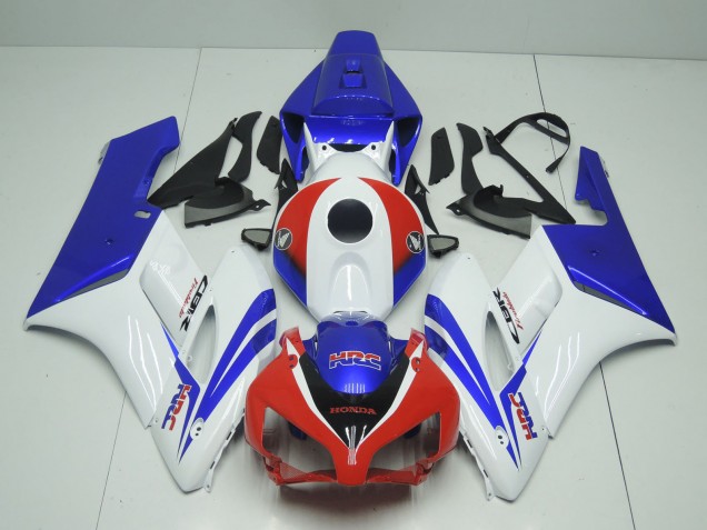 Blanc Rouge Bleu HRC Carénage Moto Honda CBR1000RR 2004-2005