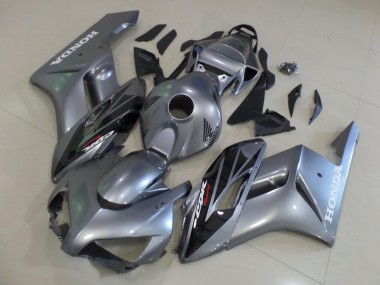 Argent Noir Brillant Bande Carénage Moto Honda CBR1000RR 2004-2005 Pas Chère