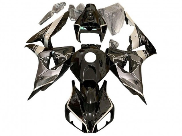 Gris Noir Brillant Taureau Carénage Moto Honda CBR1000RR 2006-2007
