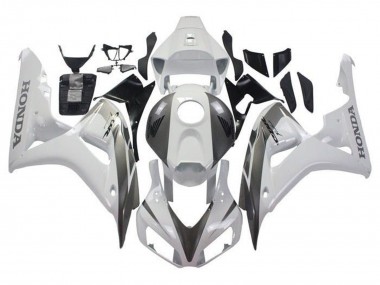 Blanc Gris Carénage Moto Honda CBR1000RR 2006-2007 Pas Chère