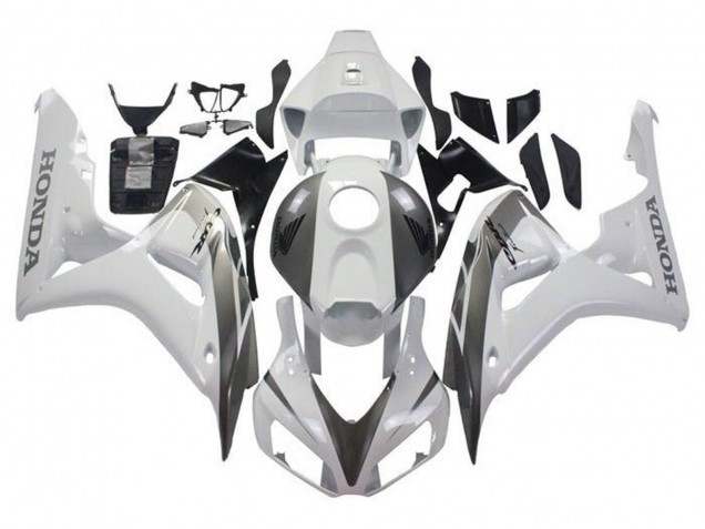 Blanc Gris Carénage Moto Honda CBR1000RR 2006-2007