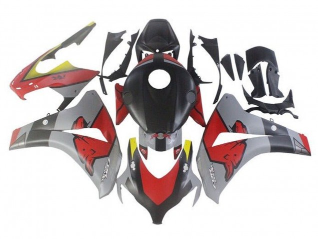 Nardo Gris Noir Red Bull Carénage Moto Honda CBR1000RR 2008-2011