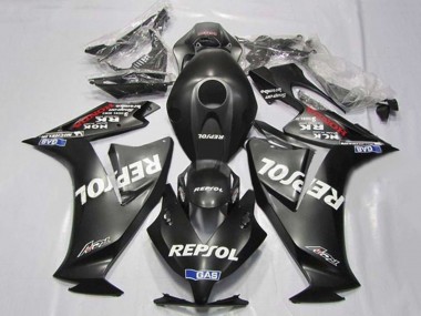 Noir Mat Blanc Repsol Carénage Moto Honda CBR1000RR 2012-2016 Pas Chère
