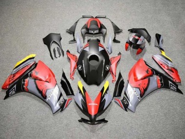 Rouge Jaune Gris Noir Mat Red Bull Carénage Moto Honda CBR1000RR 2012-2016 Pas Chère