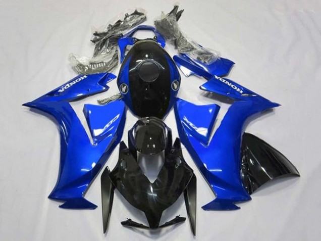 Bleu Noir Brillant Kits Carénages Moto ABS Honda CBR1000RR 2012-2016