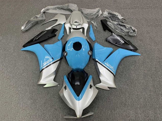 Bleu Clair Argent Noir Carénage Moto Honda CBR1000RR 2012-2016