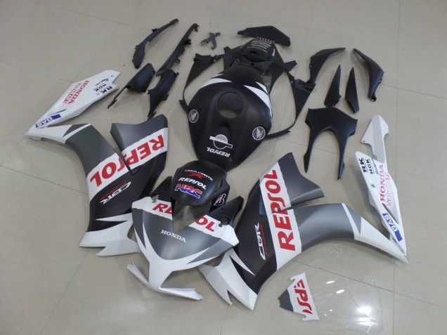 Blanc Argent Noir Mat Rouge Repsol Carénage Moto Honda CBR1000RR 2012-2016