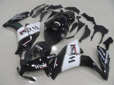 Noir Brillant Blanc West Carénage Moto Honda CBR1000RR 2012-2016 Pas Chère