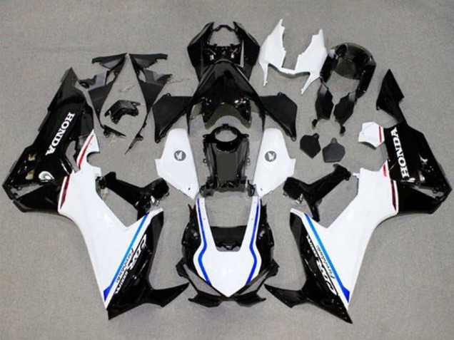 Blanc Bleu Noir Brillant Bande Carénage Moto Honda CBR1000RR 2017-2023