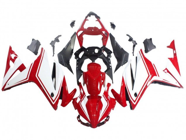 Blanc Rouge Carénage Moto Honda CBR500R 2016-2018
