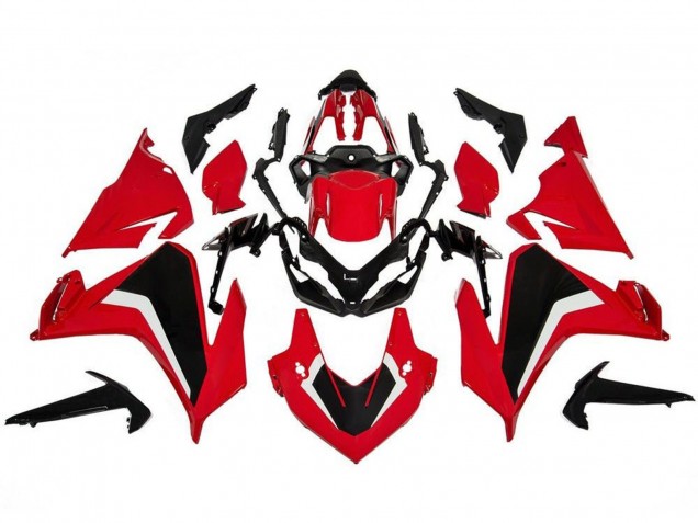 Rouge Blanc Noir Kits Carénages Moto ABS Honda CBR500R 2019-2021
