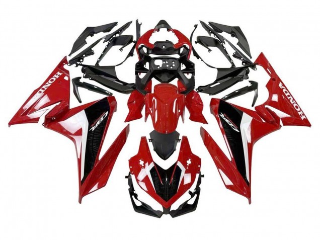 Rouge Blanc Noir Carénages Moto Honda CBR500R 2019-2021