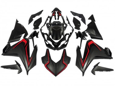 Noir Mat Rouge Carénage Moto Honda CBR500R 2019-2021 Pas Chère