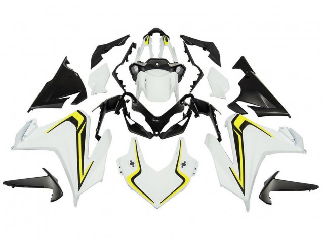 Blanc Jaune Noir Carénage Moto Honda CBR500R 2019-2021