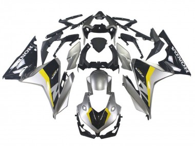 Argent Noir Brillant Jaune Carénages Moto Honda CBR500R 2019-2021 Pas Chère