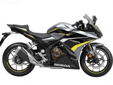 Argent Noir Brillant Jaune Carénage Moto Honda CBR500R 2019-2021 Pas Chère