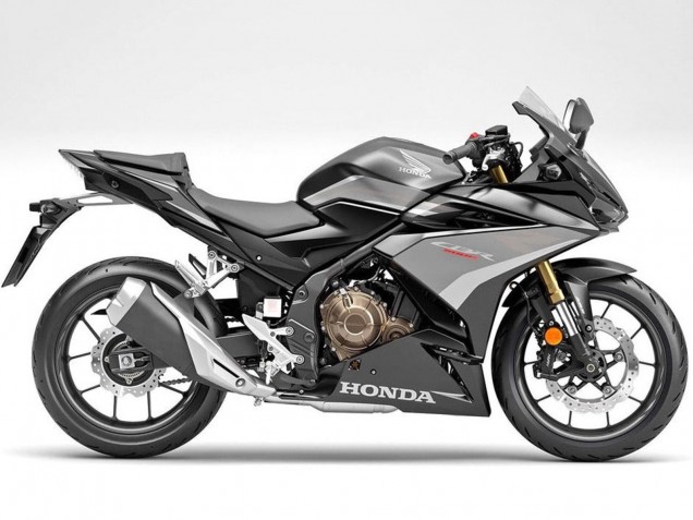 Argent Noir Mat Carénage Moto Honda CBR500R 2019-2021