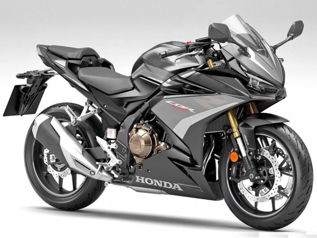 Argent Noir Mat Carénage Moto Honda CBR500R 2019-2021