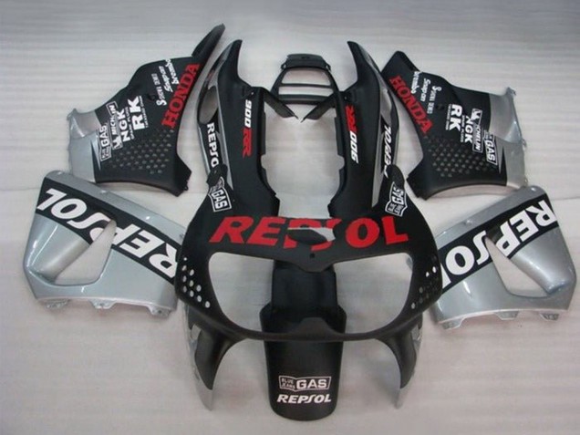 Argent Noir Mat Blanc Rouge Repsol Carénage Moto Honda CBR900RR 893 1994-1995