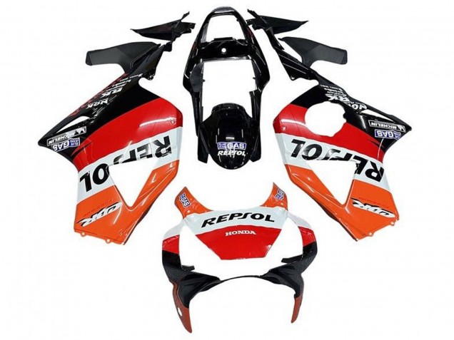 Blanc Orange Rouge Noir Brillant Repsol Carénage Moto Honda CBR900RR 954 2002-2003