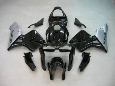 Noir Argent Carénage Moto Honda CBR600RR 2005-2006 Pas Chère