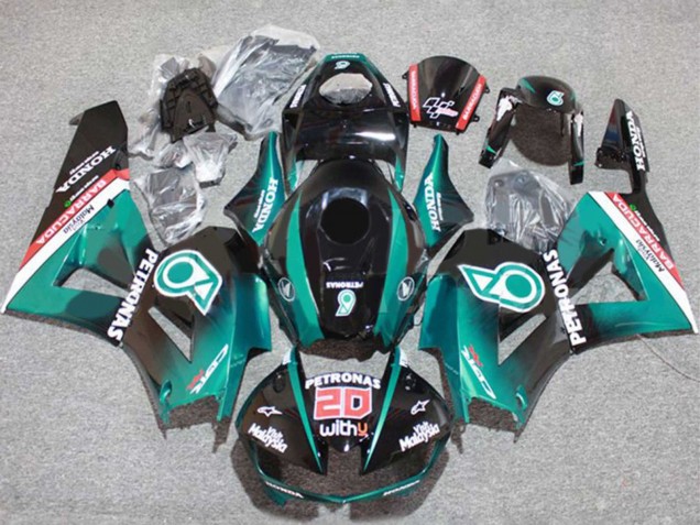 Bleu Sarcelle Noir Brillant Petronas 20 Carénage Moto Honda CBR600RR 2013-2026