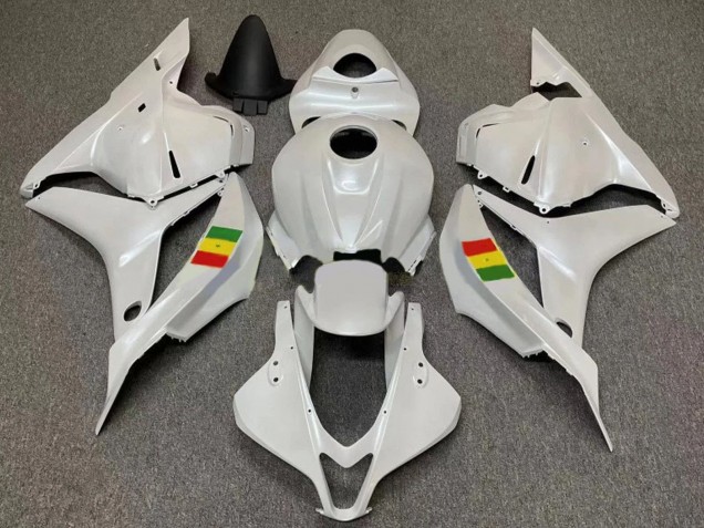 Blanc Carénage Moto Honda CBR600RR 2007-2008