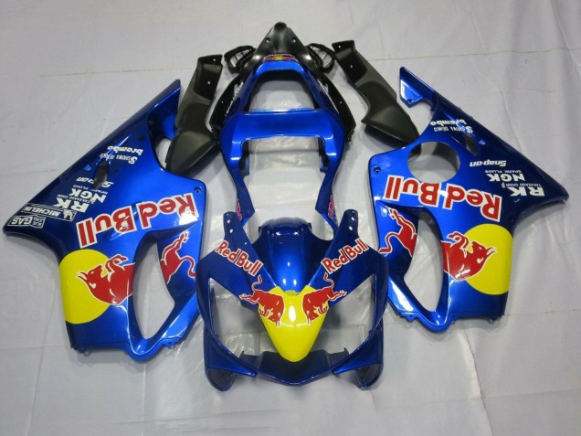Bleu Jaune Red Bull Carénage Moto Honda CBR600 F4i 2001-2003