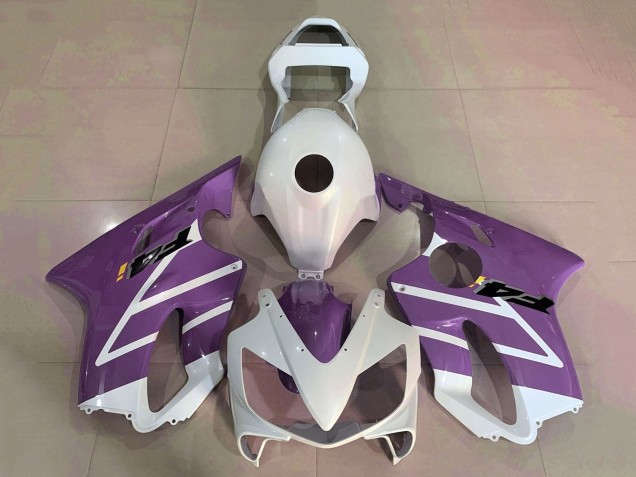 Blanc Violet Carénage Moto Honda CBR600 F4i 2001-2003