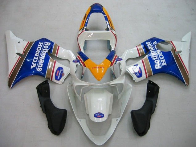 Jaune Blanc Bleu Rothmans Carénage Moto Honda CBR600 F4i 2001-2003
