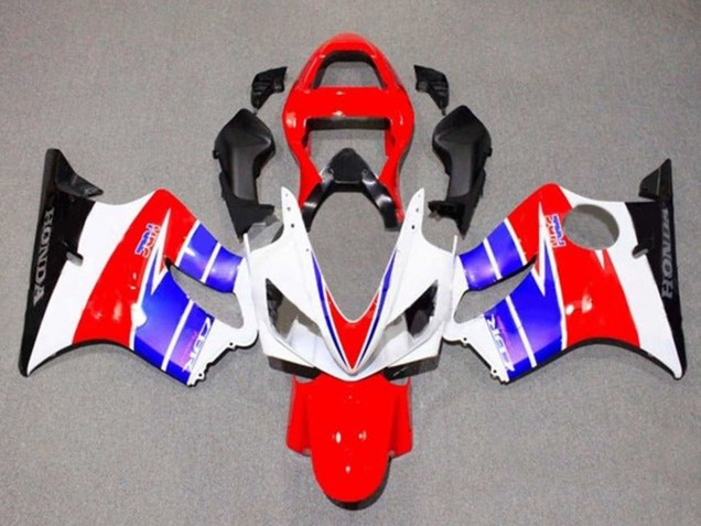 Blanc Rouge Bleu Noir Carénage Moto Honda CBR600 F4i 2001-2003
