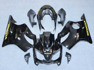 Noir Brillant Or Décalque Carénage Moto Honda CBR600 F4i 2004-2007 Pas Chère